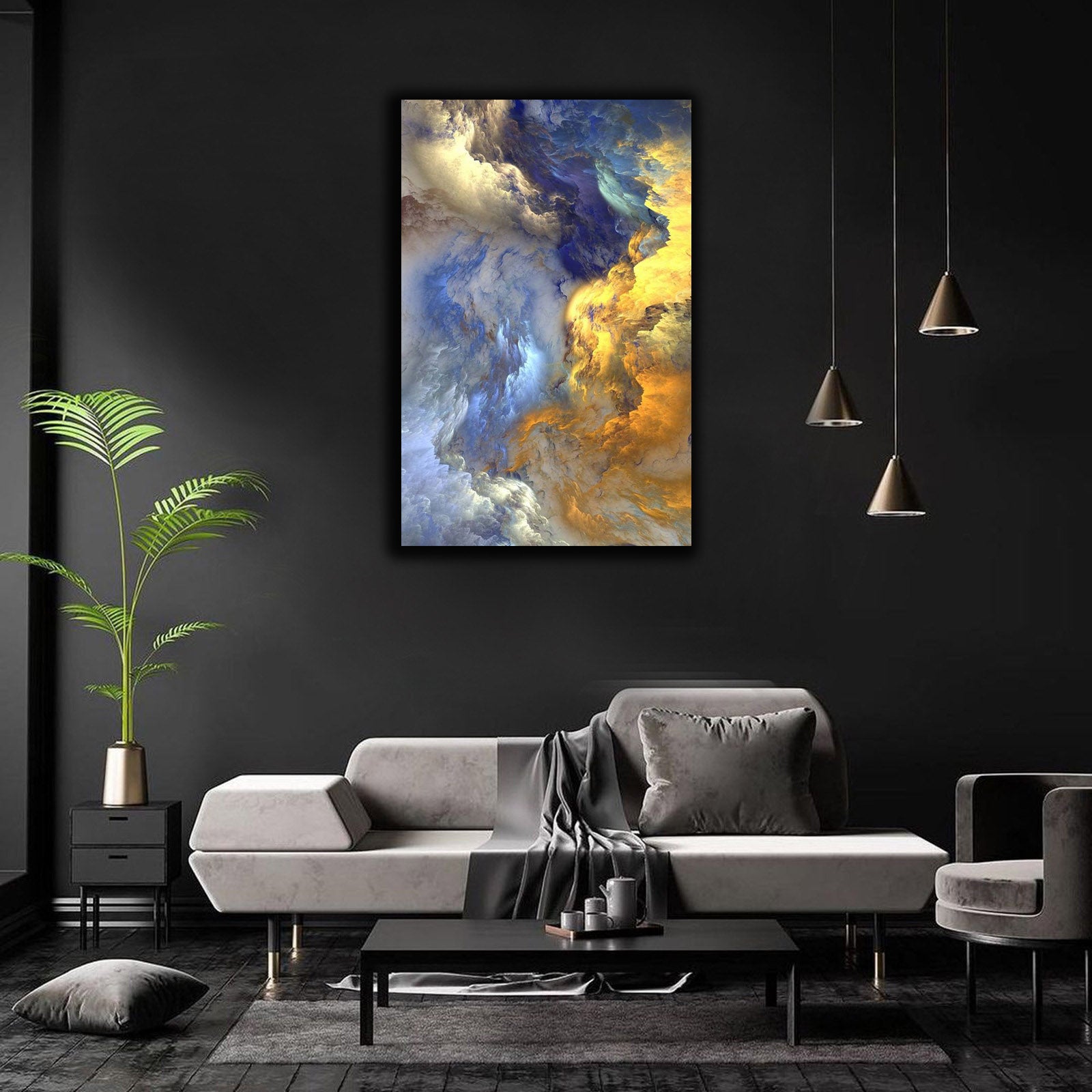 Nordic Decor Abstract Cloud Mist | Wall Art