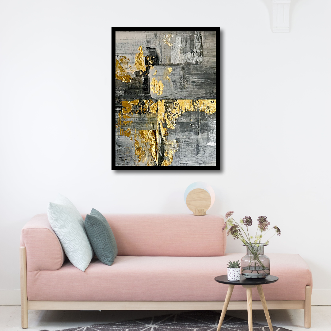 Bold Design Black & Gold Canvas Frames | Wall Art 